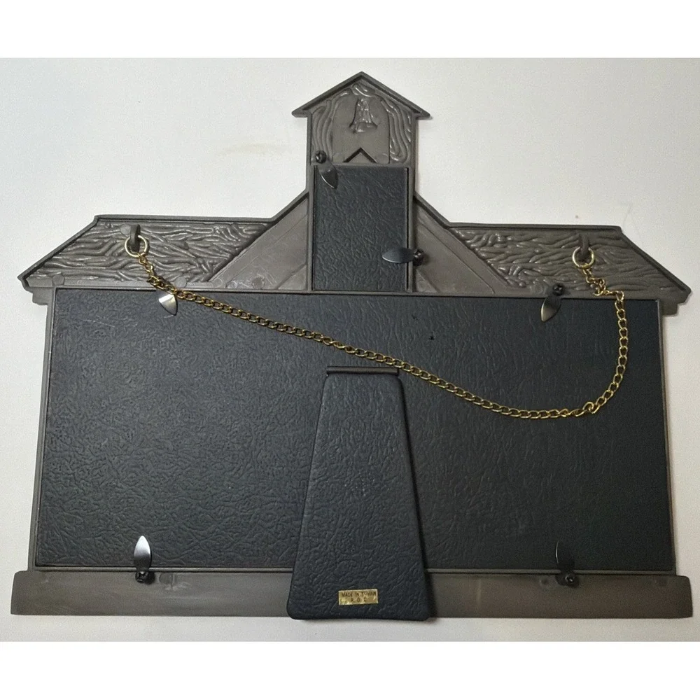 Vintage Brass Brick School House Picture Frame K-12 by Lillian Vernon ZACHARY